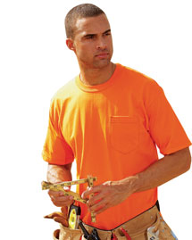 Bayside 1725 50/50 Pocket Tee at bigntallapparel Bayside 1725 50/50 Pocket Tee at bigntallapparel