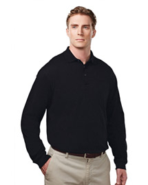 Tri-Mountain 614 Men's Cotton/Poly 60/40 Knit LS P Tri-Mountain 614 Men's Cotton/Poly 60/40 Knit LS P