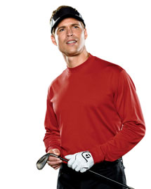 Adidas A104 Men's ClimaLite® Tech Long-Sleeve Mock Adidas A104 Men's ClimaLite® Tech Long-Sleeve Mock