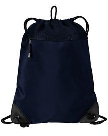 Port Authority BG81 Cinch Pack with Mesh Trim at b Port Authority BG81 Cinch Pack with Mesh Trim at b