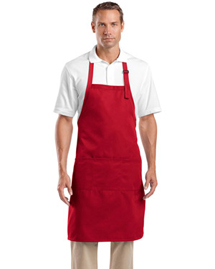 CornerStone CS700 Mens Adjustable Bib Apron with T CornerStone CS700 Mens Adjustable Bib Apron with T