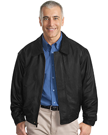 Port Authority J780 Mens Leather Bomber Jacket at Port Authority J780 Mens Leather Bomber Jacket at