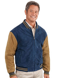 Port Authority J782 Mens Sueded Leather Letterman Port Authority J782 Mens Sueded Leather Letterman