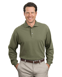 Port Authority K320 Mens Long Sleeve Pique Knit Po Port Authority K320 Mens Long Sleeve Pique Knit Po