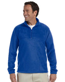 Harriton M980 Mens 8 Oz Quarter Zip Fleece Pullove Harriton M980 Mens 8 Oz Quarter Zip Fleece Pullove