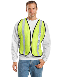 Port Authority SV02 Mens Mesh Safety Work Vest at Port Authority SV02 Mens Mesh Safety Work Vest at
