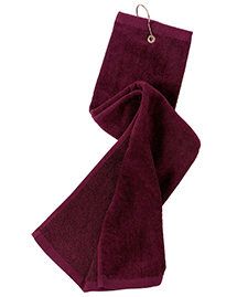 Port Authority TW50 Grommeted Tri Fold Golf Towel Port Authority TW50 Grommeted Tri Fold Golf Towel